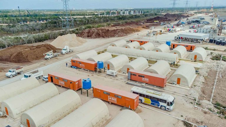 Campamento temporal tren maya